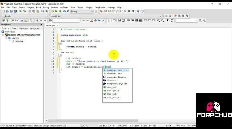 How to Square a Number in C++